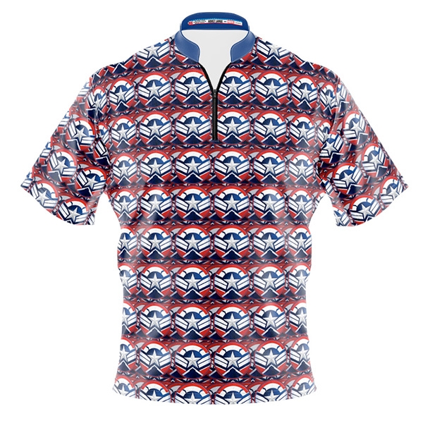 Marvel Captain America Sam WIlson Shield  Repeat Pattern Jersey