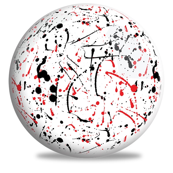 White/Black/Red Splash
